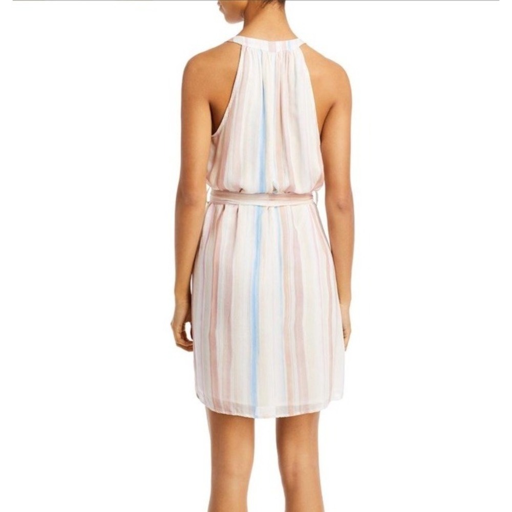 Bella Dahl Halter Mini Dress in Desert Horizon Stripe Size L‎ Beachy Coastal - Picture 2 of 15